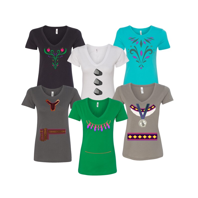 Frozen Friends Inspired Frozen Women's Shirt - Halloween Cosplay Costume Tee 