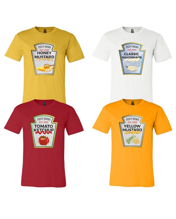Ketchup Mustard Mayonnaise Honey Mustard Condiments Custom Etsy