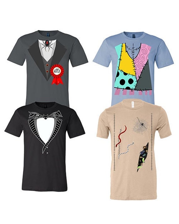 Jack, Sally, Mayor and More Inspired Cosplay T-shirt Adult, Youth, Toddler And Baby Infant Bodysuit Costume T-Shirt