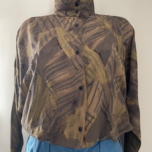 vintage shirt 80s-90s abstract pattern