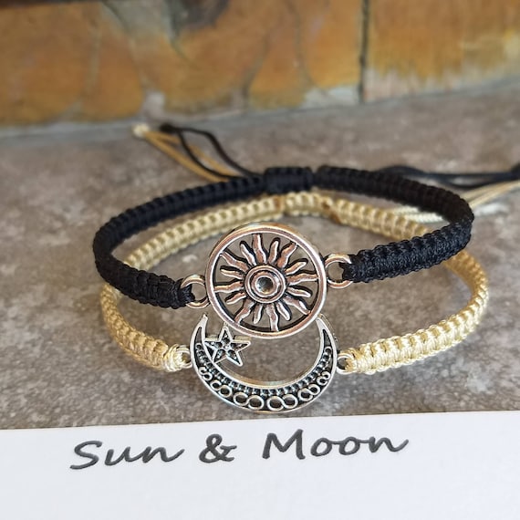 Three Best Friends Jewelry. Sun Moon Star Bracelet Set 3.gift for Three  Sisters.three Aunts.moon Star Sun Necklace.graduation Gift .family. - Etsy
