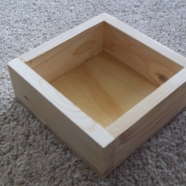 Unfinished Wood Box Etsy