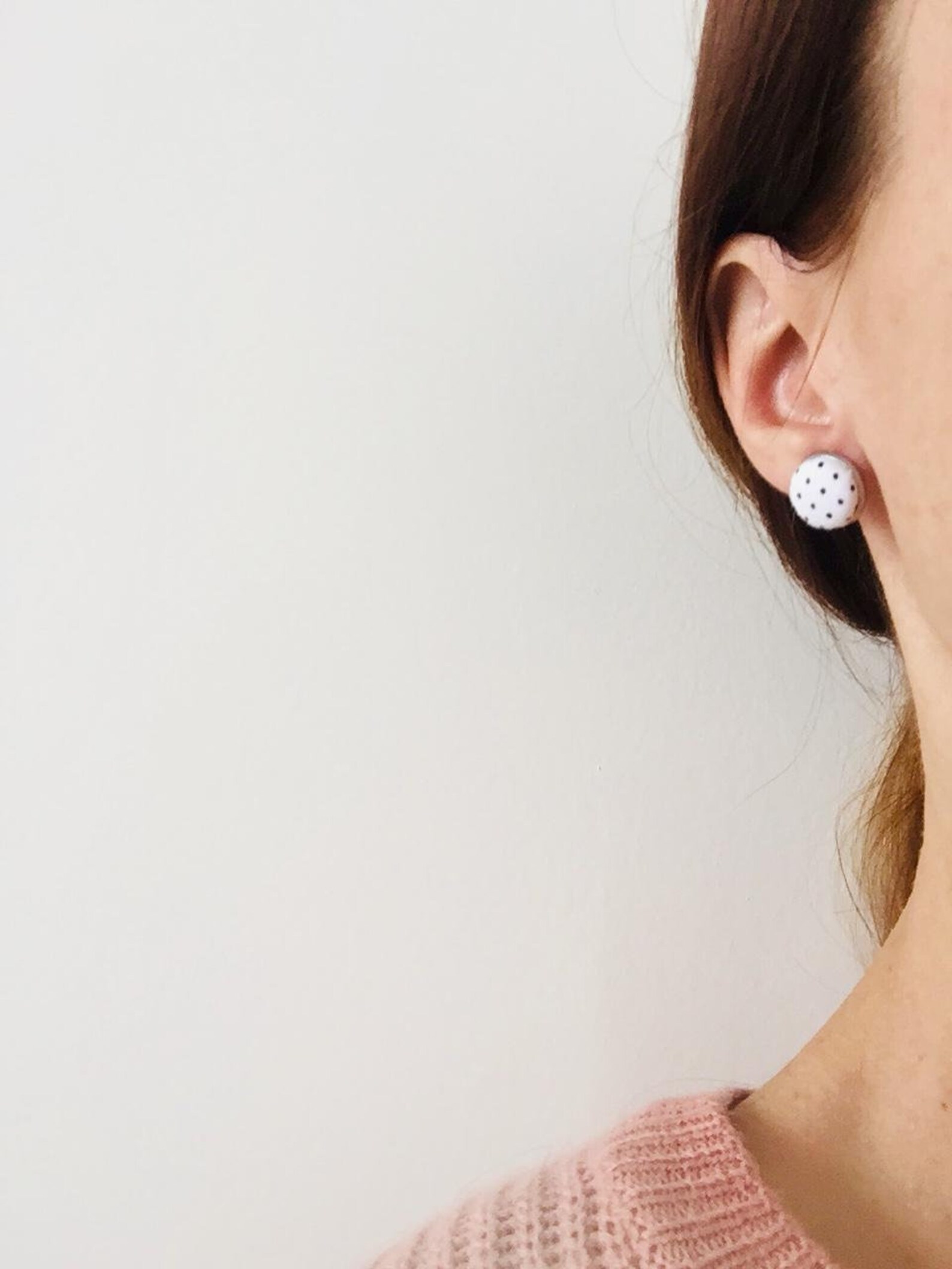 Plaid Fabric Stud Earrings Women's Surgical Steel Studs Etsy Canada