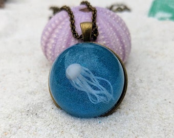 Jellyfish Bubble Necklace - Mermaid Accessories