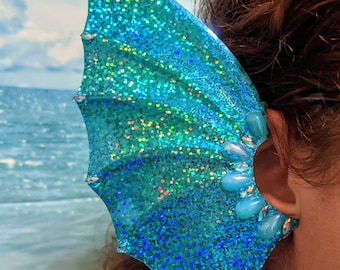 Waterproof Holographic Mermaid Ears - Swimmable!