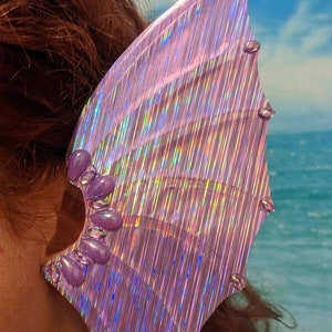 Waterproof Holographic Merfolk Ears - Swimmable!