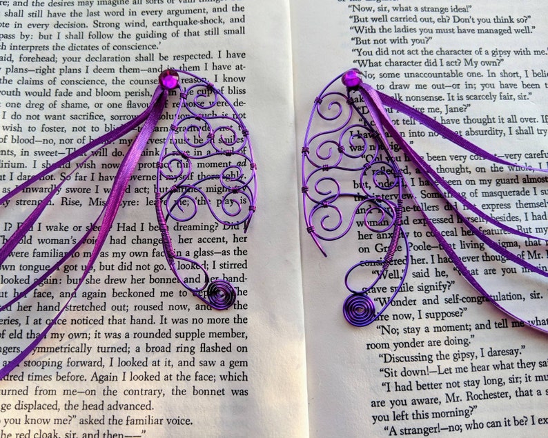 Copper Wire Purple Streamer Child Sized Elf Ears