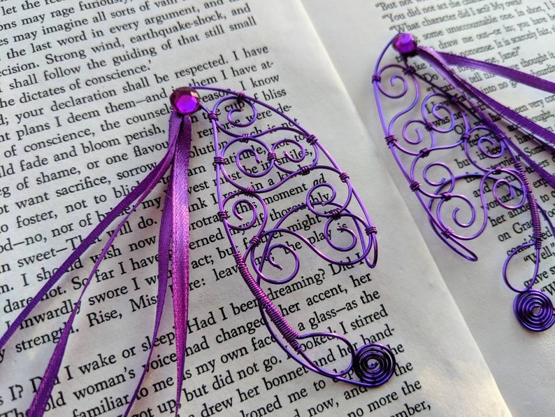Copper Wire Purple Streamer Child Sized Elf Ears
