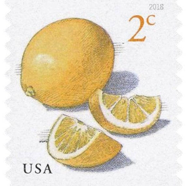 USA 2c Lemons Postage Coil Stamps Mint NH **  Packets of 10 to 100 Self-Sticking Stamps Priority Shipping