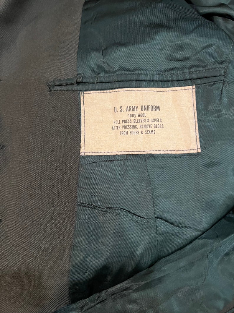 Vintage US Army Uniform Dress Wool Suit 1960s Jacket 43R Pants W36 L36 ...