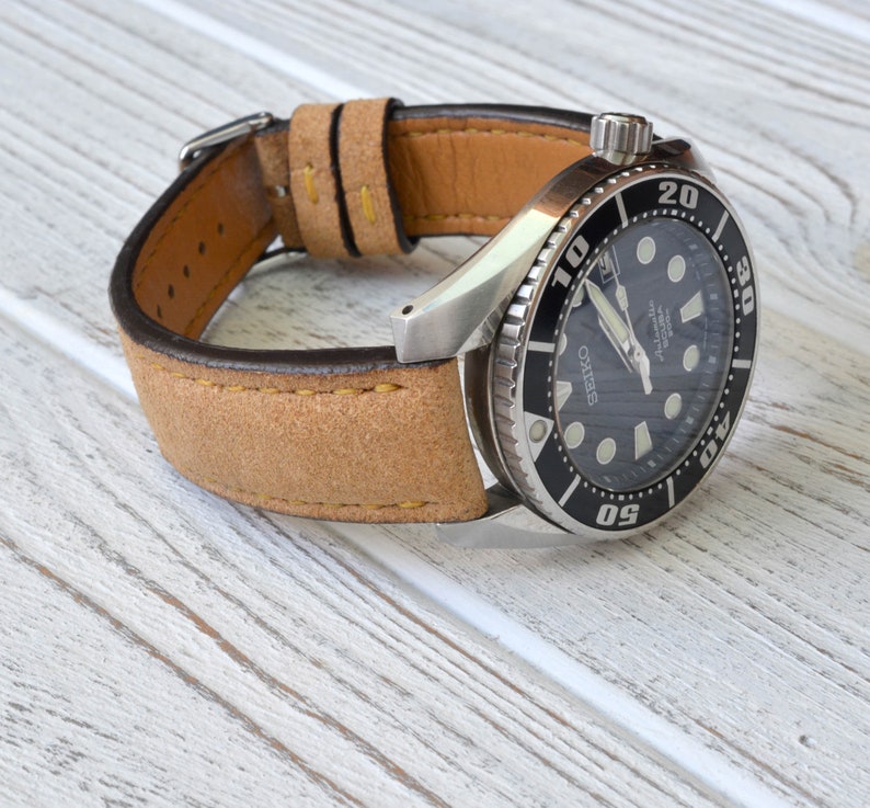20mm / 18mm Suede Leather Watch Strap. Also Available for - Etsy