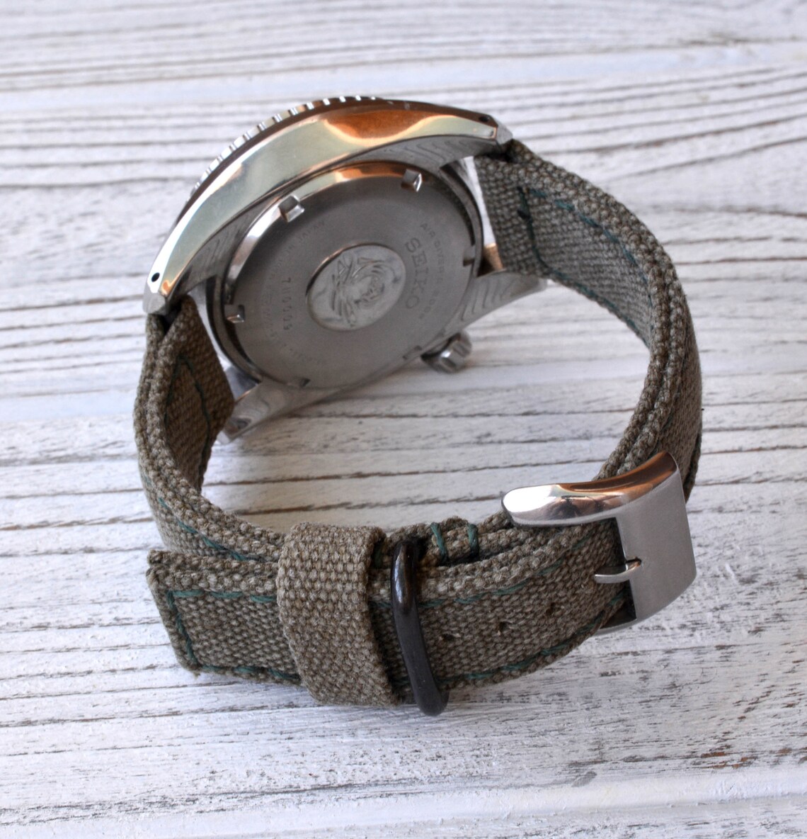 Canvas Watch Strap Made of High Quality Cotton Customizable Etsy
