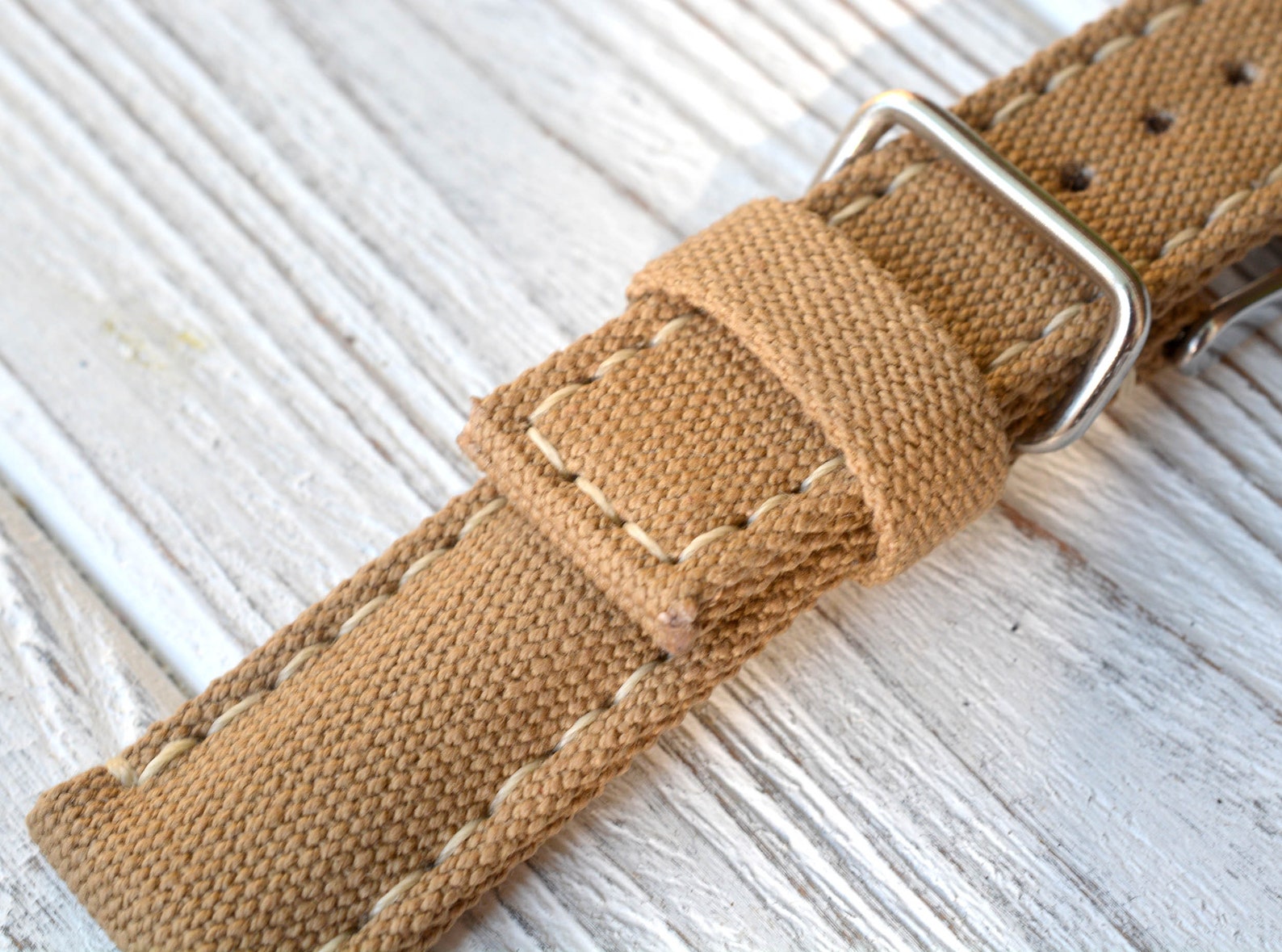 Canvas Watch Strap Made of High Quality Cotton Customizable Etsy