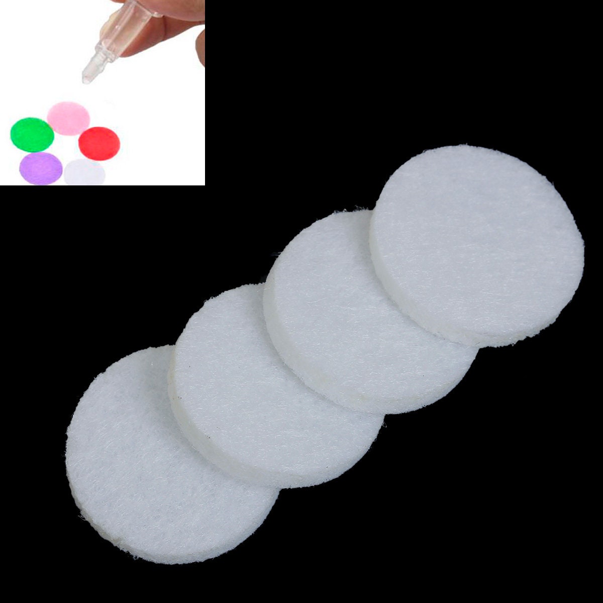 Diffuser Pad Bulk 5pc Pkgs 22mm White Unscented Round Oil Diffuser Felt Pads - Bulk ...