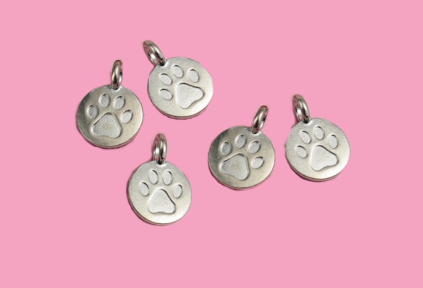 10pc Pkgs Bulk Dog Paw Charms Bulk Dog Print Charms Bulk Etsy.de