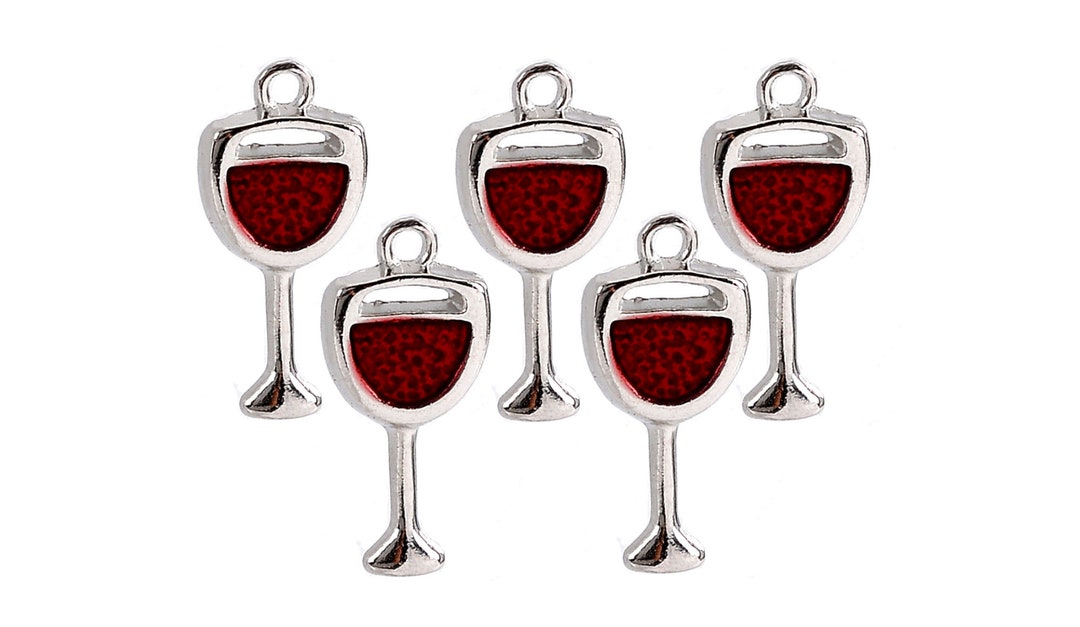 10pc or 20pc Pkgs Wine Glass Charms Tropical Coctail Charm Drink Charm