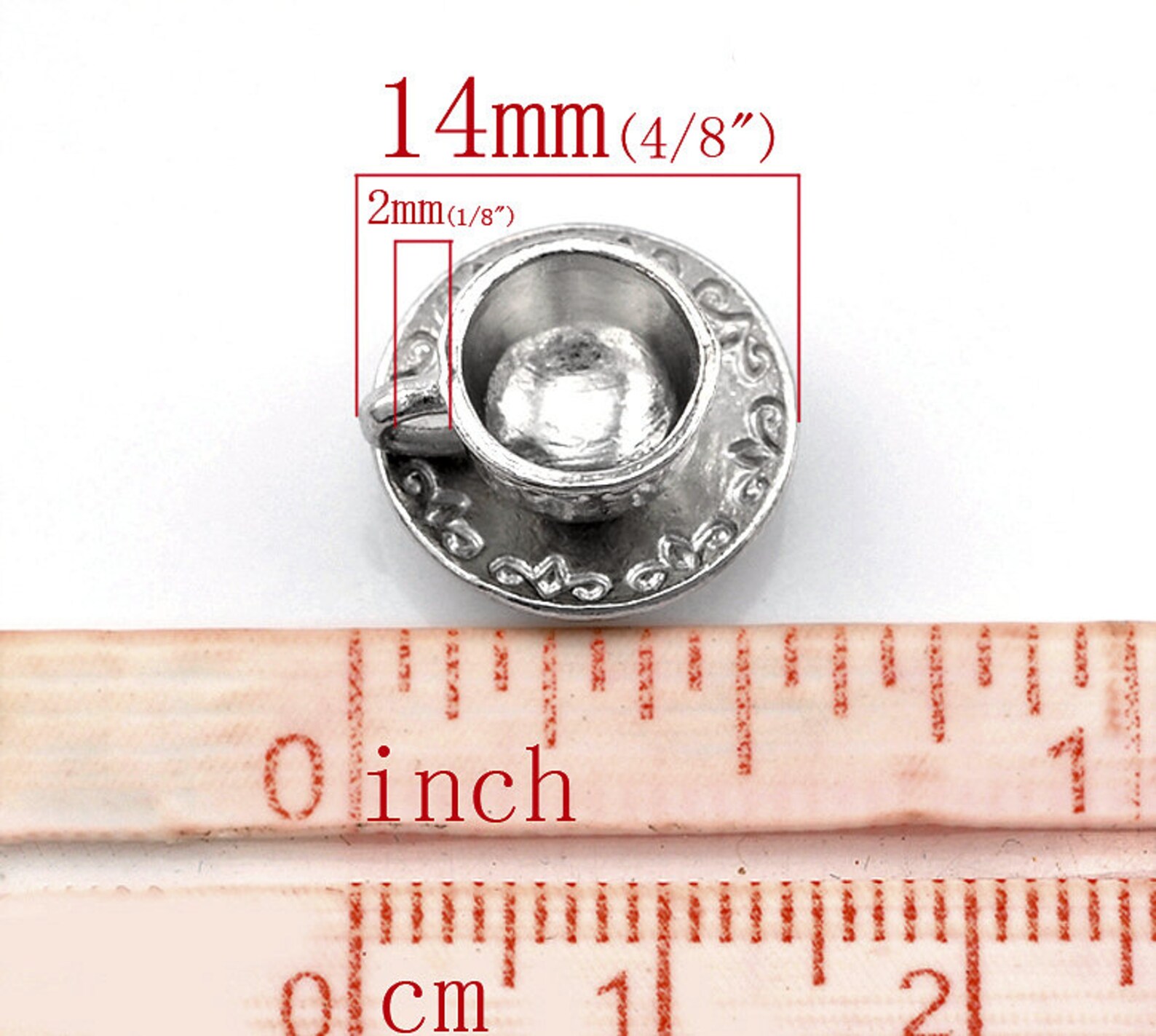 10pc Pkgs Coffee Cup or Tea Cup Charms Bulk Coffee Cup Etsy