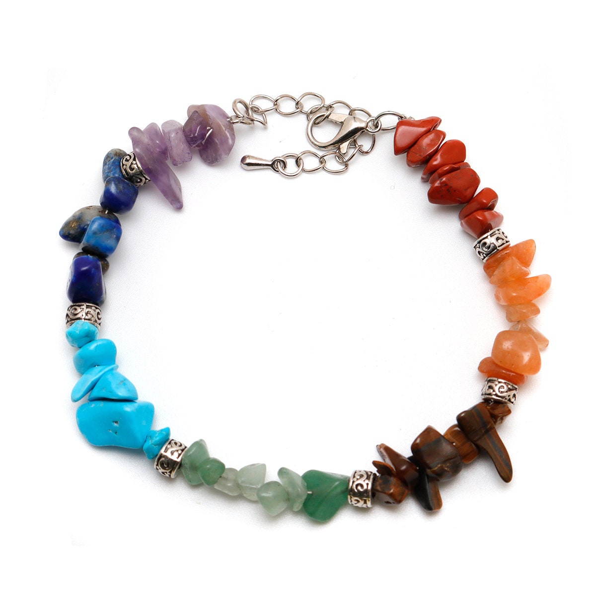Natural Gemstone Bracelet Meditation Bracelet Chakra | Etsy