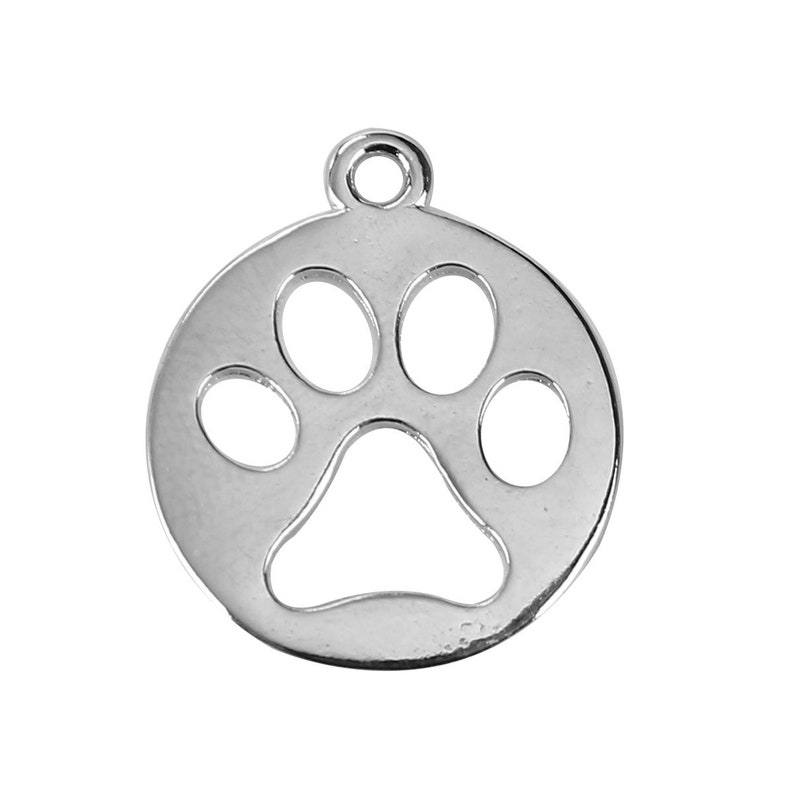 10pc Pkgs Bulk Dog Paw Charms Bulk Dog Print Charms Bulk Etsy