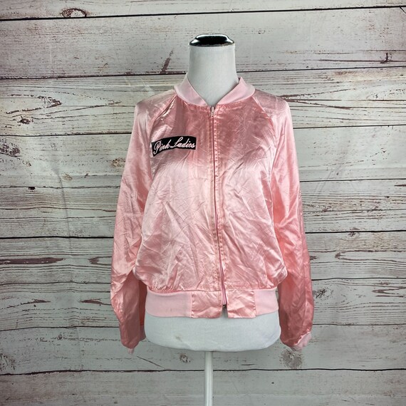 pink silk jacket grease