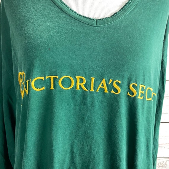 Vintage 90s Victoria's Secret Sleep Pajama Shirt … - image 2