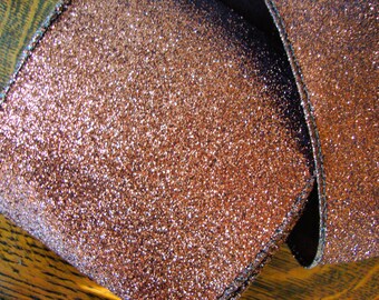 Brown Glitter Ribbon | Etsy