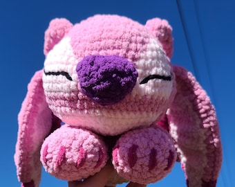 Peluche de ganchillo de ángel con punto rosa de Lilo - Edición limitada