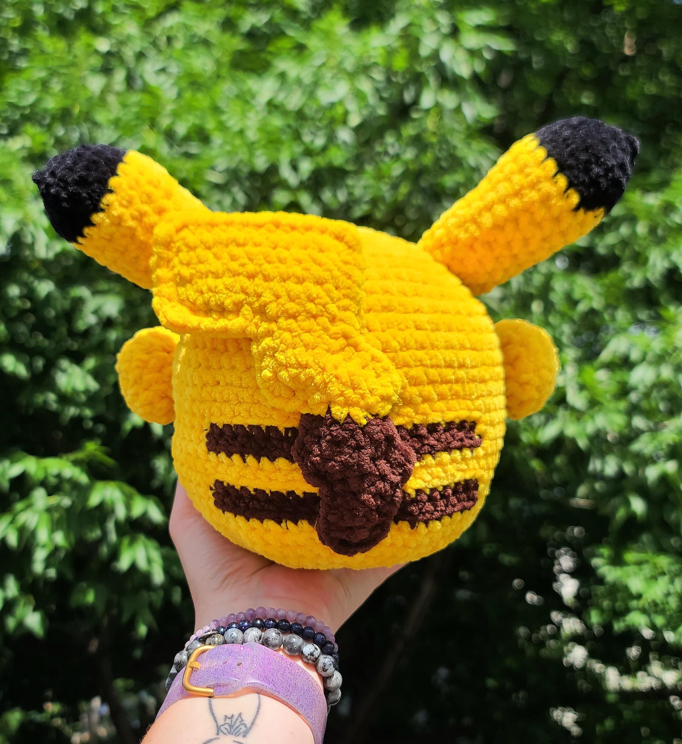 Pikachu Inspired Tubby Cubby Electric Mouse Crochet Pattern Stuffed ...