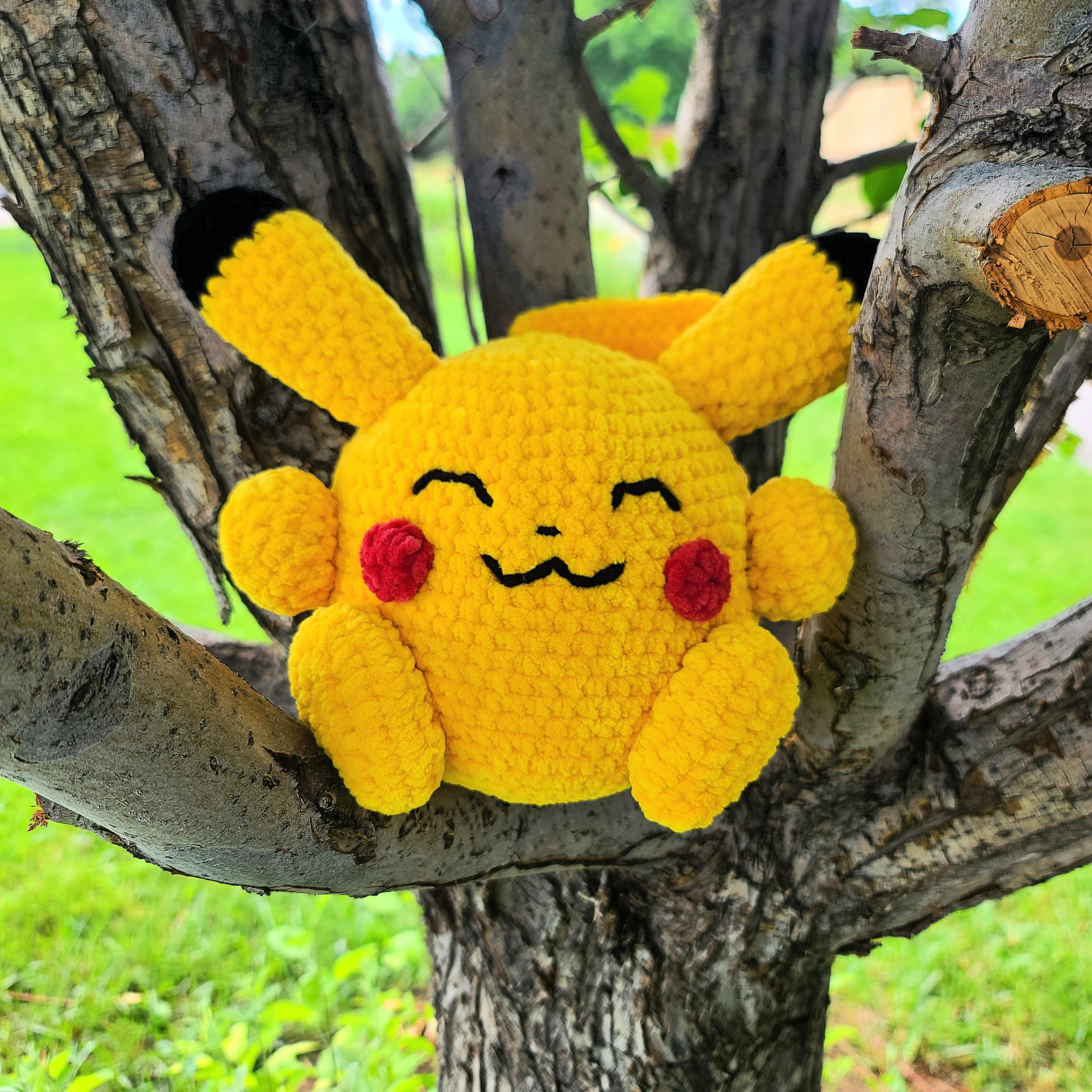 Pikachu Inspired Tubby Cubby Electric Mouse Crochet Pattern Stuffed ...