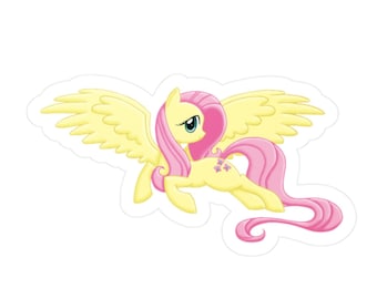 Fluttershy Vinyl Sticker UV, Water and Scratch Resistant