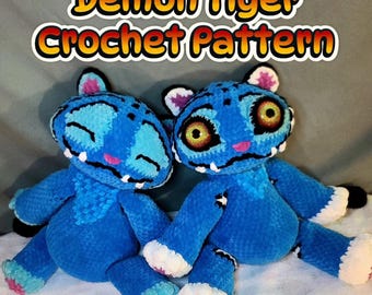 Demon Tiger Amigurumi Crochet Pattern Demon Hunters