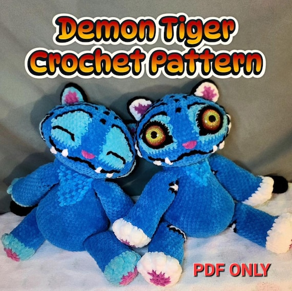 Demon Tiger Amigurumi Crochet Pattern Demon Hunters