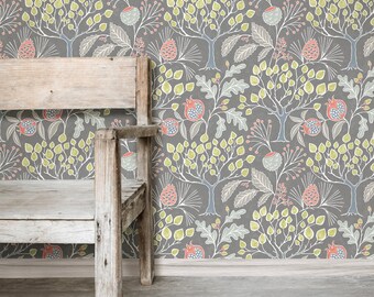 Colorful 1970/'s Groovy Swirl Design Peel and Stick Wall Paper DIY Self Adhesive Fabric Wall Paper Graphic