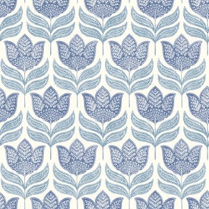 Cathal Tulip Block Print Wallpaper