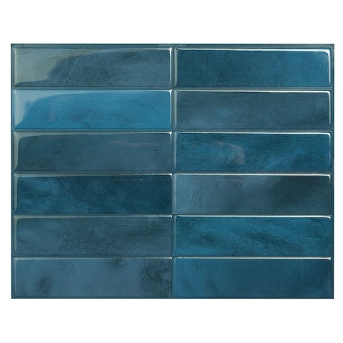 Maroc Agadir - Dosseret de carreaux autocollant bleu empilable SM1228G Smart Tiles