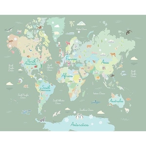 Wo in der Welt Schälen & Aufkleben Wandbild WPM2856