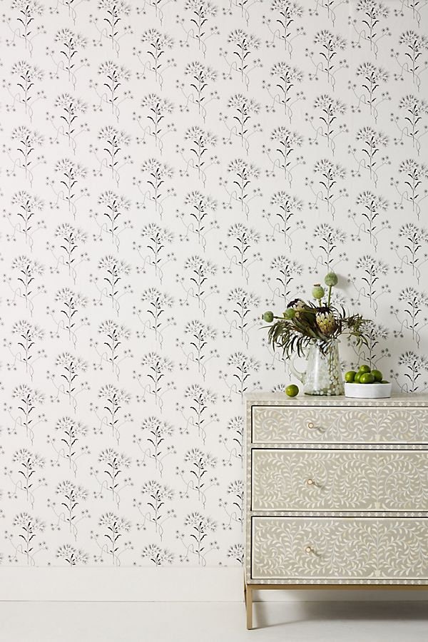 York Wallcoverings MH1510 Magnolia Home The Daily Removable Wallpaper Gray/ Black