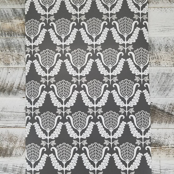 York Wallcoverings GP5919 Waverly One Wish Wallpaper Charcoal Blacks