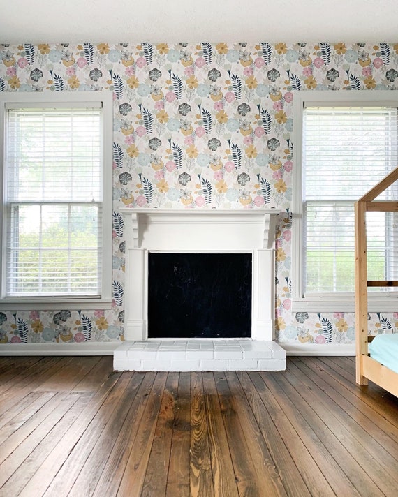 RoomMates Perennial Blooms Peel and Stick Wallpaper RoomMates Perennial Blooms Peel and Stick Wallpaper