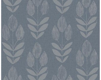 Garland Block Tulip Wallpaper