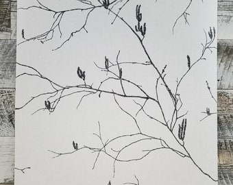 York Wallcoverings Winter Branches Black and White Wallpaper NR1524 Norlander Collection