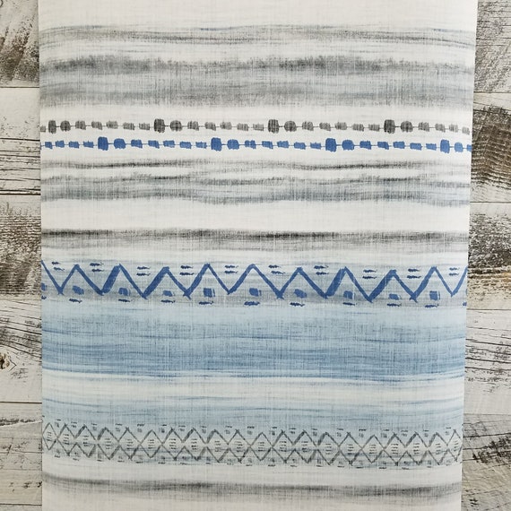 Wallquest Maya Boho Aztec Mud Cloth Blue Wallpaper