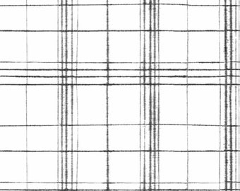 York Farmhouse Plaid Black and White Wallpaper Joanna Gaines FH4016