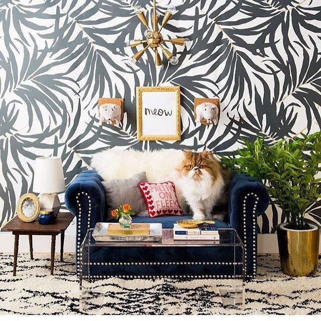 York Ashford Gold Matte Black White Bali Bohemian Designer Botanical Wallpaper York Ashford Gold Matte Black White Bali Bohemian Designer Botanical Wallpaper
