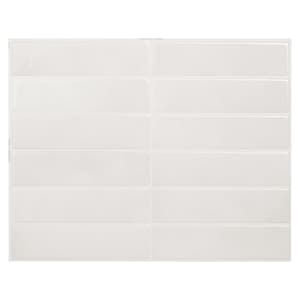 Morocco Essaouira Modern Stack White Peel and Stick Tile Backsplash SM1230G