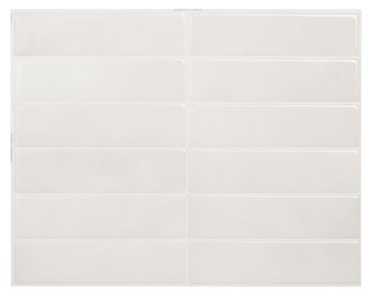 Morocco Essaouira Modern Stack White Peel and Stick Tile Backsplash SM1230G