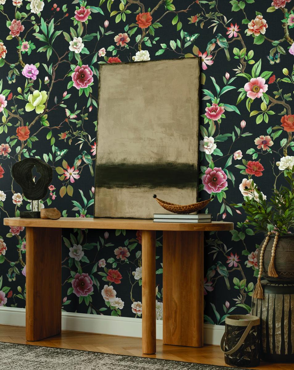 【Anthropologie】Kimora クラシックガーデン 壁紙 York Kimora's Garden Wallpaper - Etsy