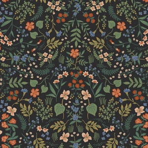 York Rifle Paper Co Wildwood Black Botanical Bohemian Floral Wallpaper RI5158