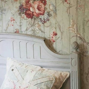 Bird Rose French Cottage Floral Victorian Vintage Wallpaper HA1326 - Etsy