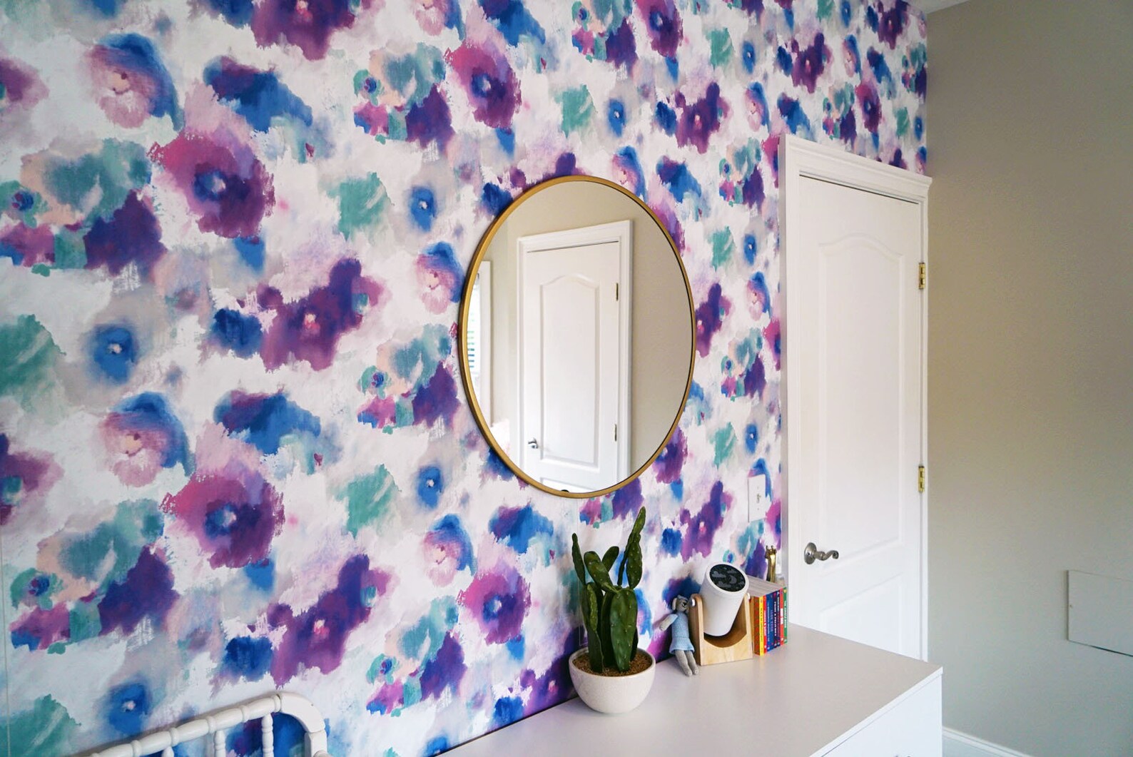 Roommates Impressionist Watercolor Floral Peel and Stick Etsy